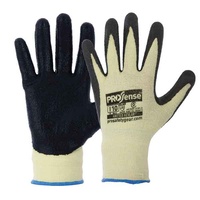 13 Gauge Knitted Kevlar with Black Nitrile Palm Gloves