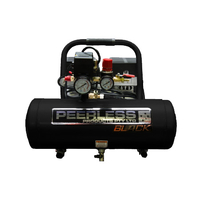 Peerless 65lpm Electric 1.1hp Black 2000 Oil-Less Compressor PB2000