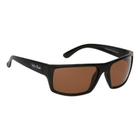 Ugly Fish P1202-Matt Black Frame Brown Lens Fashion Sunglasses