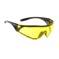Ugly Fish Flare with Vented Arms & Positive Seal RS5959-V-PS Matt Black Frame Yellow Lens Safety Sunglasses