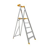 Gorilla Ladders Platform ladder 5 Step (1.45m) Pro-Lite Aluminium 150kg Industrial PL005-PRO