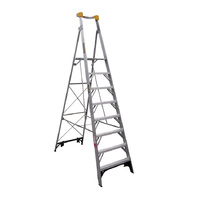 Gorilla Platform Ladder Aluminium 2.4m Industrial 150kg PL008-I