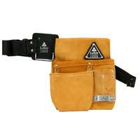 Lufkin Nail & Tool Bag 2 Pocket Suede Gold PNB1252