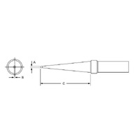 Weller 700°F 1.2mm Long Screwdriver Soldering Tip (for WTCPS/T & TC Series) PTK7