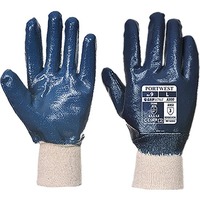 Nitrile Knitwrist Glove Navy Large Regular 12x Pack