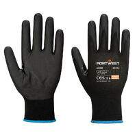 NPR15 Nitrile Foam Touchscreen Glove PK12 Colour Black Size M