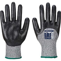 Cut Nitrile Foam Glove Black Medium Regular 6x Pack
