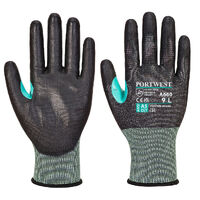 CS VHR18 PU Cut Glove Colour Black Size L