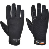General Utility Glove Black Medium Regular 4x Pack