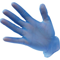 Vinyl Disp Gloves (Pk100) Blue Large Regular 10x Pack