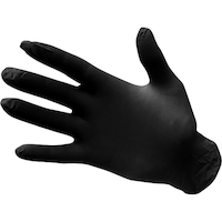 Nitrile Disp Gloves (Pk100) Black Large Regular 10x Pack