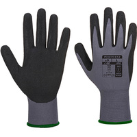 Dermiflex Aqua Glove Grey/Black Medium Regular 6x Pack