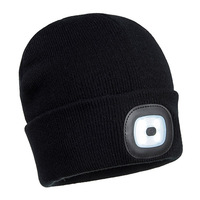 Rechargeable LED Beanie Black Regular 3x Pack