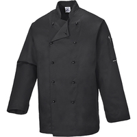 Somerset Chef Jacket Black Large Regular