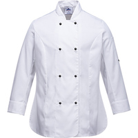 Rachel Chef Jacket Long Sleeve White Medium Regular