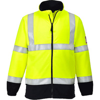 Bizflame Hi-Vis Fleece Yellow Medium Regular