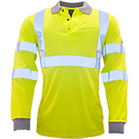 Modaflame Hi-Vis Polo Shirt Yellow Medium Regular