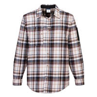 KX3 Check Flannel Shirt Colour Brown Check Size M