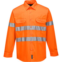Prime Mover Hi-Vis Lightweight Long Sleeve Shirt with Tape