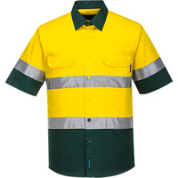 Lightweight Shirt Short Sleeve D&N Yellow/Green Medium Regular