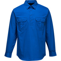 Lightweight Shirt Closed Long Sleeve Cobalt 4XL Regular