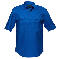 Lightweight Shirt Closed Short Sleeve Cobalt 4XL Regular