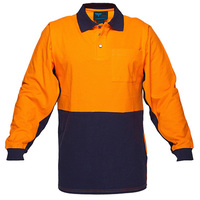 Prime Mover Long Sleeve Cotton Pique Polo