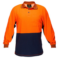 Prime Mover Long Sleeve Cotton Comfort Polo