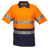 Prime Mover Short Sleeve Cotton Pique Polo with Tape