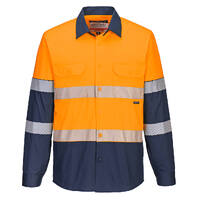 Day Night Stretch Shirt Colour Orange/Navy Size 4XL