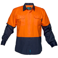 Lightweight Shirt Long Sleeve Class D Orange/Navy 4XL Regular