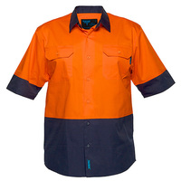 Lightweight Shirt Short Sleeve Class D Orange/Navy 4XL Regular
