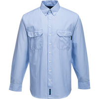 Chambray Shirt Long Sleeve Blue 4XL