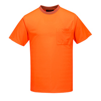 Micro Mesh T-Shirt Class D Short Sleeve Orange 4XL Regular 2x Pack
