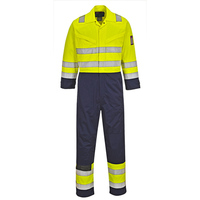 Hi Vis Modaflame Coverall Yellow/Navy Large Regular