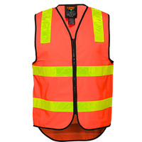 Vic Roads Hi-Vis Vest D&N Red Medium Regular