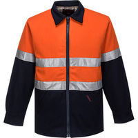 Wool Blend Bluey Jacket D&N Orange/Navy 4XL Regular