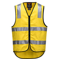Cotton Hi-Vis Vest D&N Yellow Small Regular