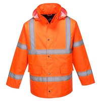 Cross Back Traffic Jacket Orange Medium Regular