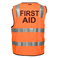 First Aid Zip Vest D&N Orange 4XL Regular 2x Pack