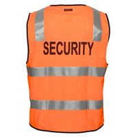 Security Zip Vest D&N Orange 4XL Regular 2x Pack