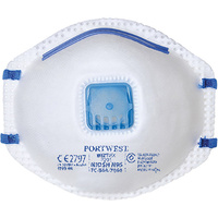 P2V Respirator Valved (10) White Regular