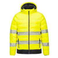 Hi-Vis Ultrasonic Heated Tunnel Jacket Colour Yellow/Black Size L