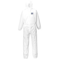 Biztex Coverall SMS 55g (50pc) White Large Regular