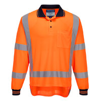 TTMC-W17 Polo Shirt L/S Orange Medium