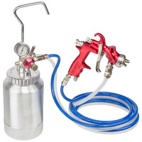 Prowin Tools 2 Litre 1.5mm Nozzle Pressure Feed Spray Gun System PW2LTRK15