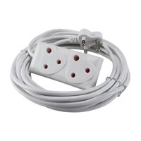 Gts Extension Lead 15m - 10am Plug With Neon R15ELYL