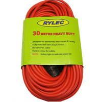 Gts Extension Lead 30m - 10am Plug With Neon R30ELRD