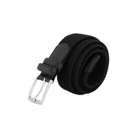 Biz Corporates Casual Braided Belt Black/Black Size S
