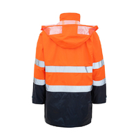 Rainbird Workwear Adults Northern Jacket XS Fluoro Orange/Navy